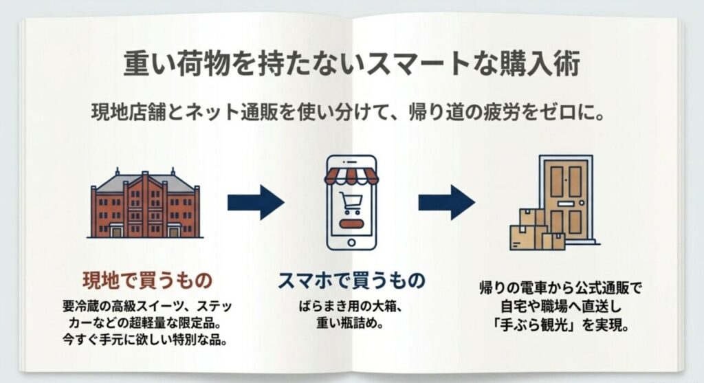重い荷物を持たないスマートな購入術