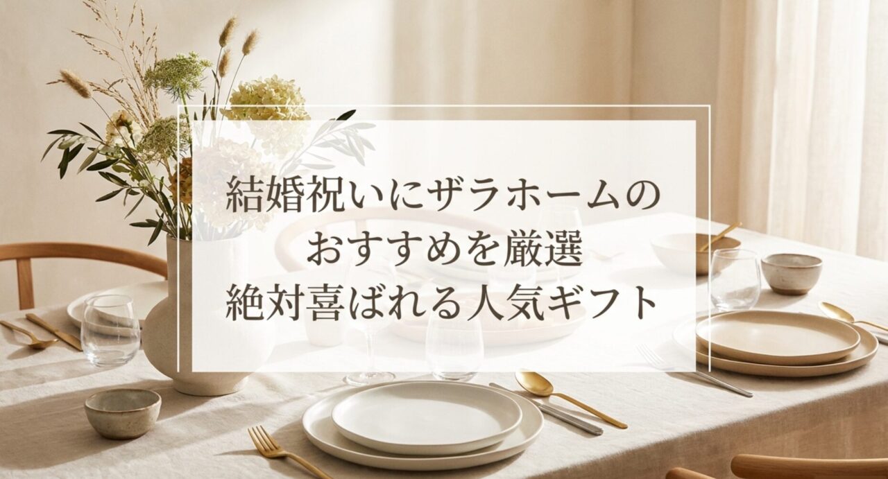 結婚祝いにザラホームのおすすめを厳選！絶対喜ばれる人気ギフト