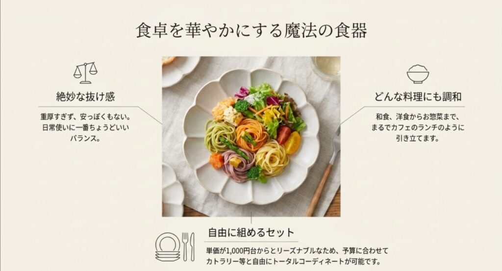 食卓を華やかにするザラホームの魔法の食器