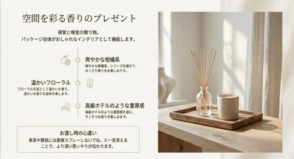 空間を彩るザラホームの香りのプレゼント