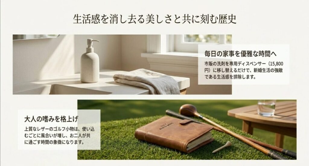 生活感を消し去る実用品とゴルフ小物