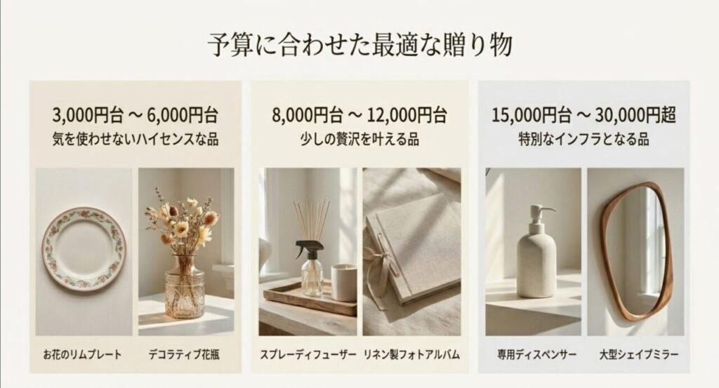 予算に合わせたザラホームの最適な贈り物