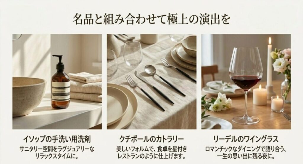 ザラホームと名品を組み合わせて極上の演出を