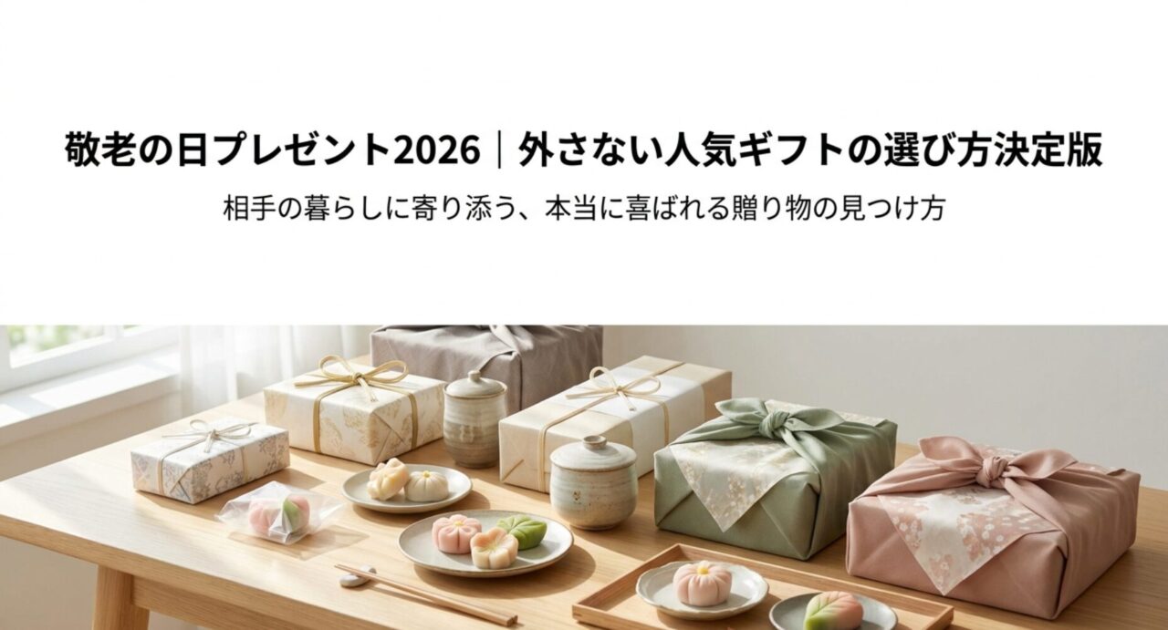 敬老の日プレゼント2026｜外さない人気ギフトの選び方決定版