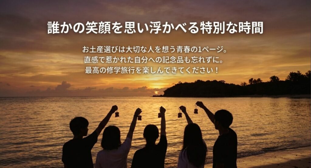 お土産選びは大切な人を想う青春の1ページであり誰かの笑顔を思い浮かべる特別な時間