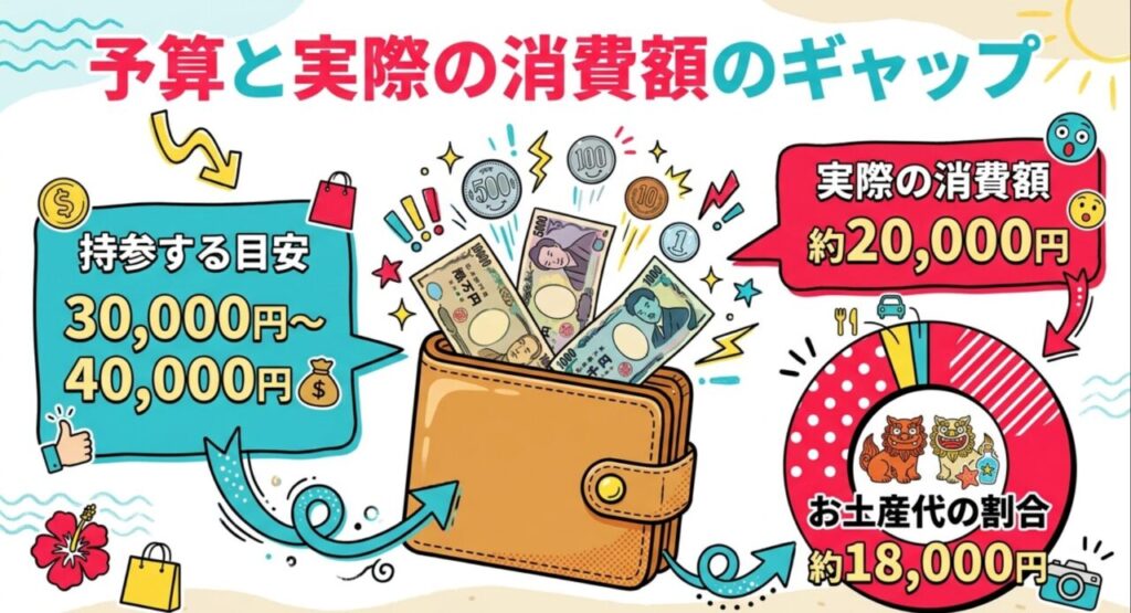 予算と実際の消費額のギャップ