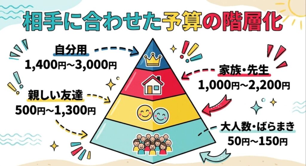 相手に合わせた予算の階層化