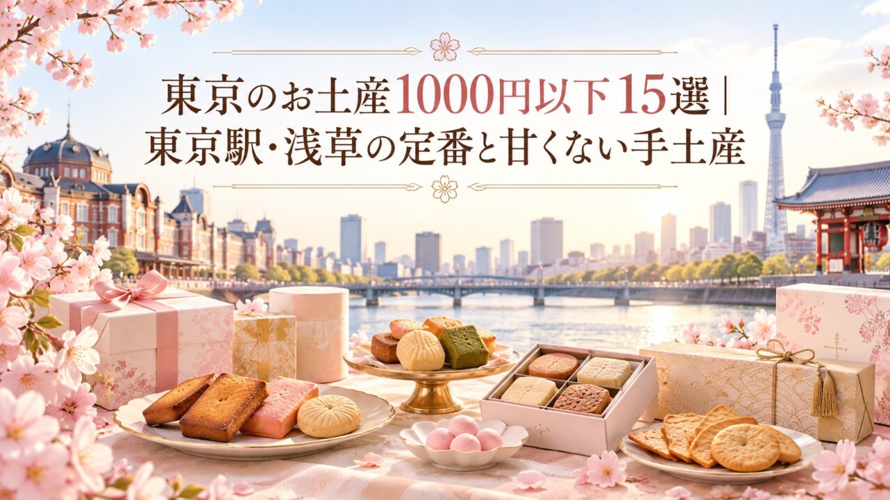 東京のお土産1000円以下15選｜東京駅・浅草の定番と甘くない手土産