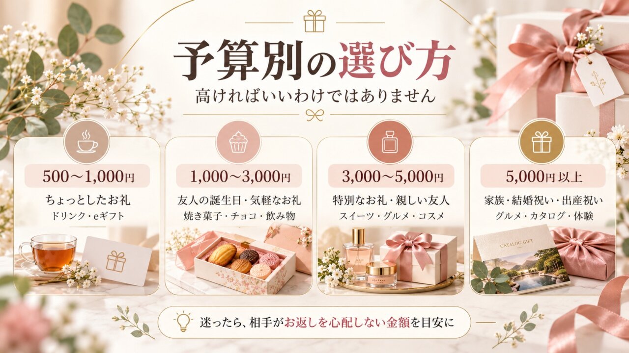予算別に見るソーシャルギフトの選び方