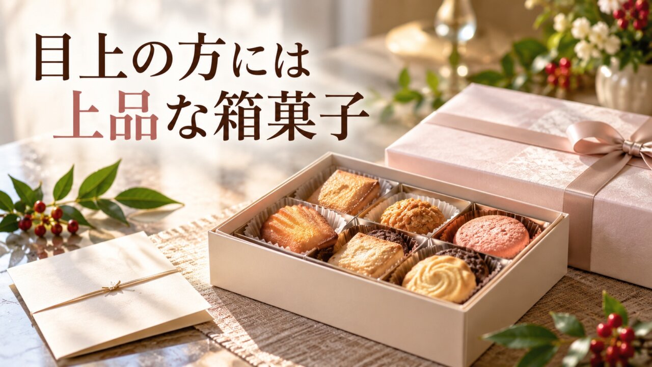 目上の方への手土産に向く上品な箱菓子