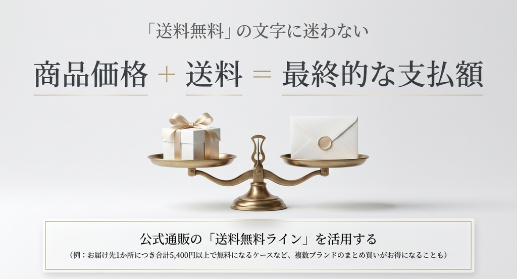 東京土産通販で送料無料だけに迷わず商品価格と送料を合わせた最終支払額を見る考え方