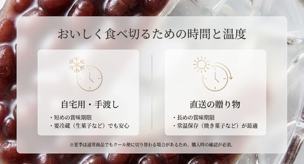 自宅用と直送ギフトで東京土産の賞味期限や常温・冷蔵など配送温度を確認するポイント