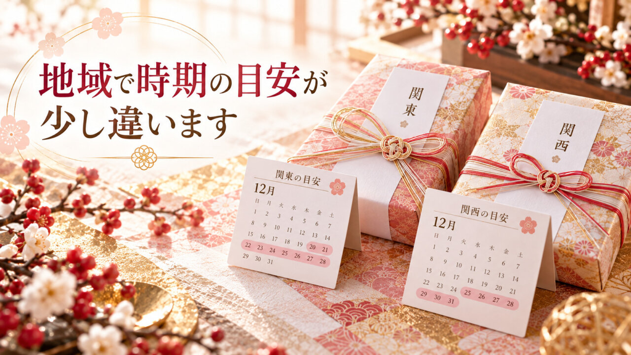 関東と関西のお歳暮をイメージした二つの贈り物