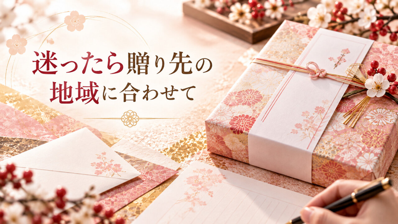 宛先を考えながら手紙を添えるお歳暮の贈り物