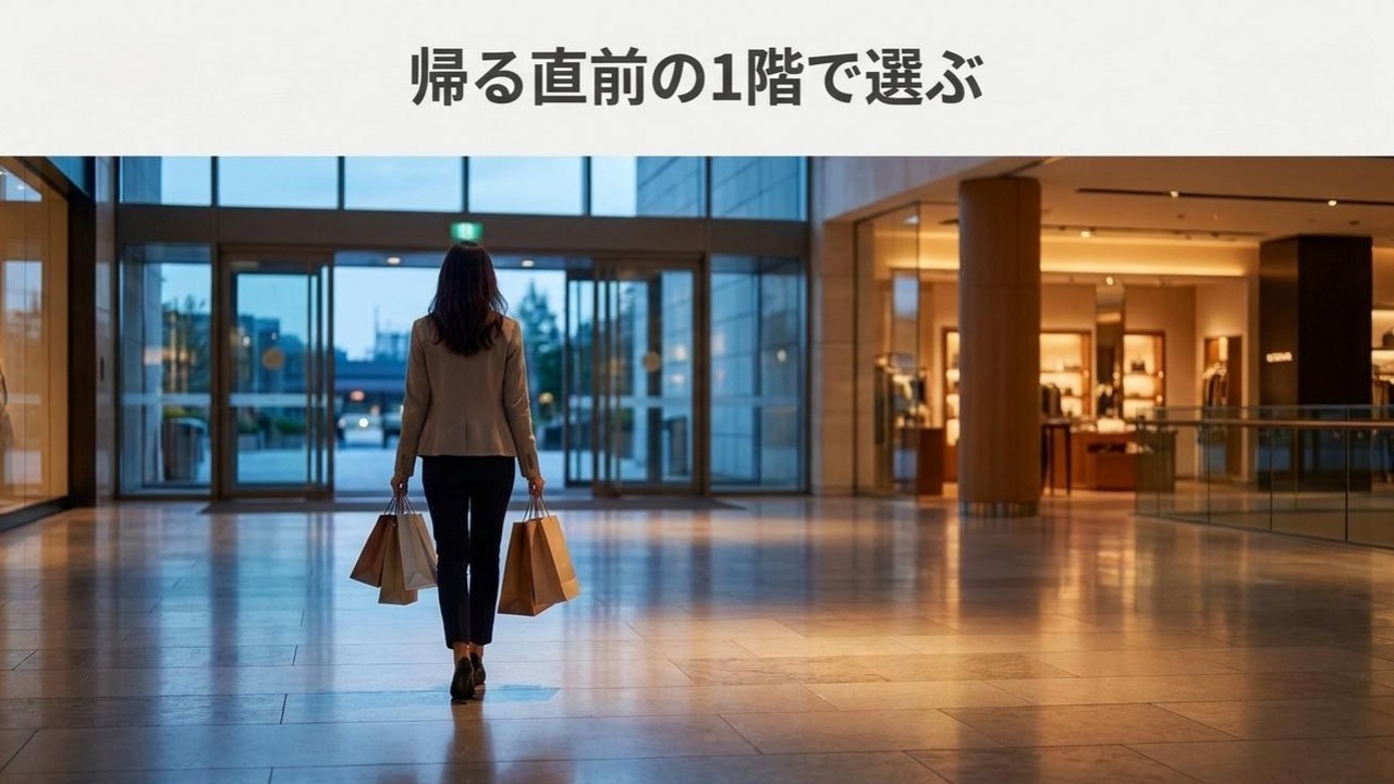 エキスポシティのお土産は帰る直前の1階で選ぶ エキスポシティでお土産を買い終えて帰る直前の館内イメージ