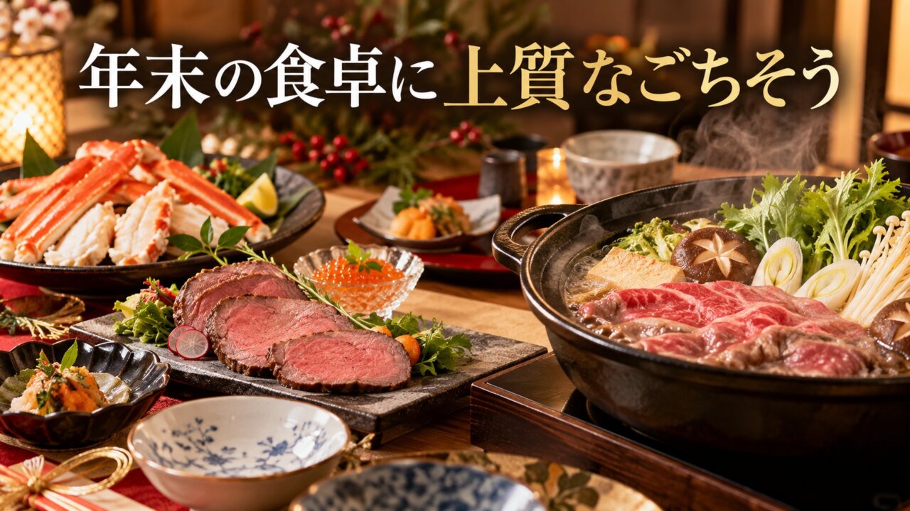 年末の食卓に上質なごちそう 年末の食卓で楽しむ上質なお歳暮のごちそう