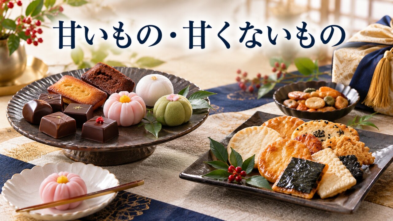 甘いもの・甘くないもの 甘いものと甘くないものから選ぶお歳暮ギフト