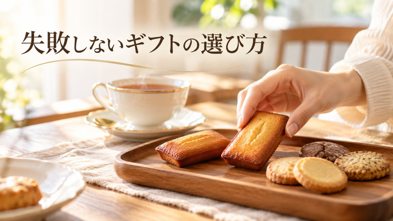 失敗しないギフトの選び方 焼き菓子と紅茶を楽しみながらギフトを受け取るひととき
