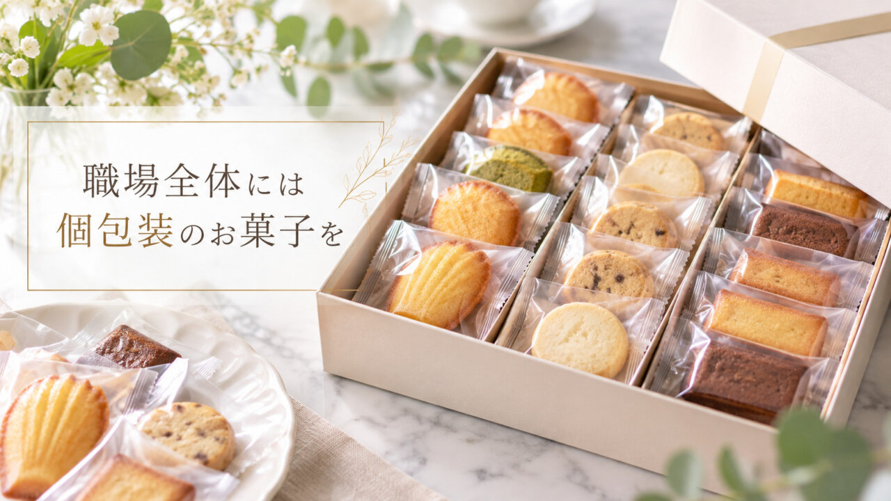 職場全体には個包装のお菓子を 職場への退職のお礼に選ぶ個包装の焼き菓子詰め合わせ