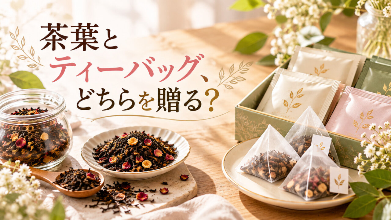 茶葉とティーバッグ、どちらを贈る? 紅茶の茶葉と個包装ティーバッグを比べるギフト選び